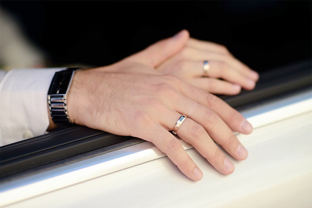 Wedding Couple Holding hands